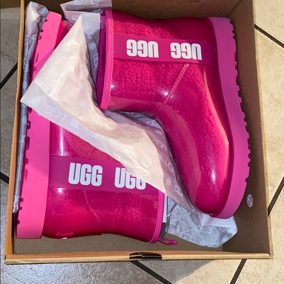Women’s UGG CLASSIC CLEAR MINI ROCK ROSE #8 - Picture 5 of 13